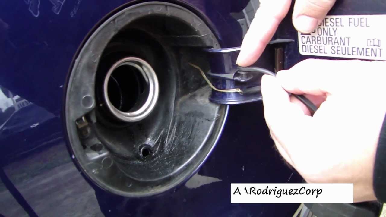 How to install a new fuel cap on your VW car - YouTube
