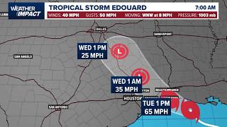 LIVE: Tracking Tropical Storm Edouard as it approaches Texas
