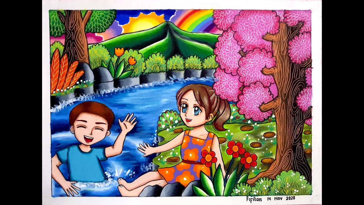 CARA GRADASI WARNA EP 257 MENGGAMBAR BERMAIN DI SUNGAI YouTube CARA GRADASI WARNA EP 257 MENGGAMBAR BERMAIN DI SUNGAI YouTube