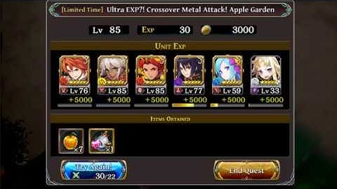 The Alchemist Code - Crossover Metal Attack