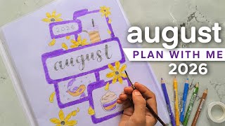 PLAN WITH ME | August 2026 Bullet journal setup 