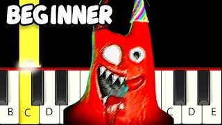 Video thumbnail of "Garten of Banban 3 - Official Trailer - Easy and Slow Piano Tutorial - Beginner"