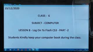 Class 6 - Computer - Ch.8 - Log On To Flash CS3 - Part -2