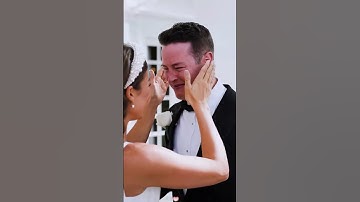 When the tear fell 🥹 #wedding #bride #groom #reaction #foryou