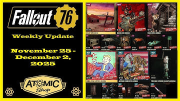 New Atomic Shop Weekly Update From November 25 To December 2, 2025 - Fallout 76 Atomic Shop Update