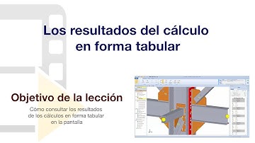 Tutorial de NeXus - Los resultados del cálculo en forma tabular - ACCA software