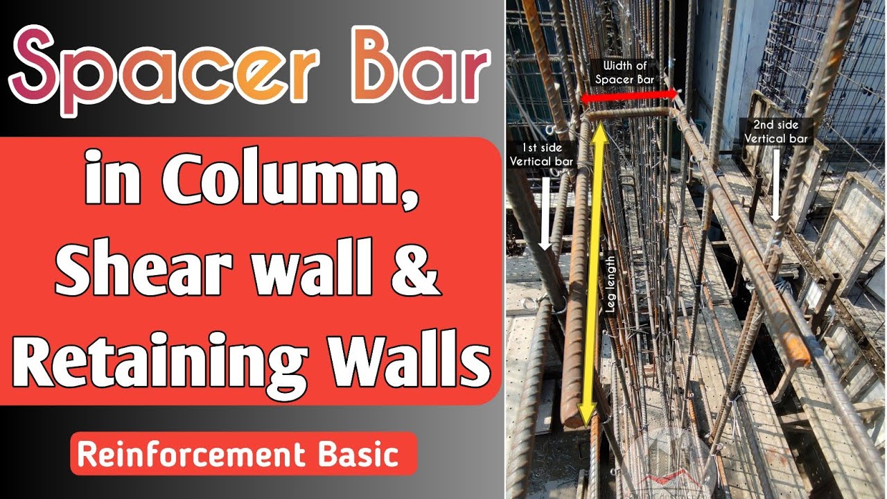 Spacer Bar used in Column, Retaining Wall, Shear Wall YouTube