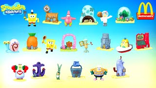 McDonald’s SpongeBob SquarePants UK 2021 A Batch of 6 different paper play-sets 