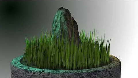 Animated 3D Grass in Element 3D & After Effects Test Footage One - NPS 3D Inspired Attempt