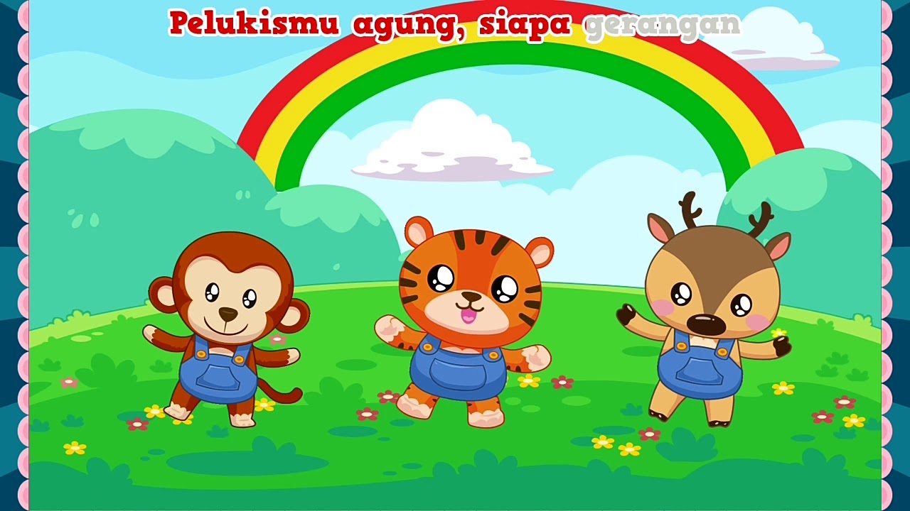 Lagu anak  anak  PELANGI PELANGI full  animasi  YouTube