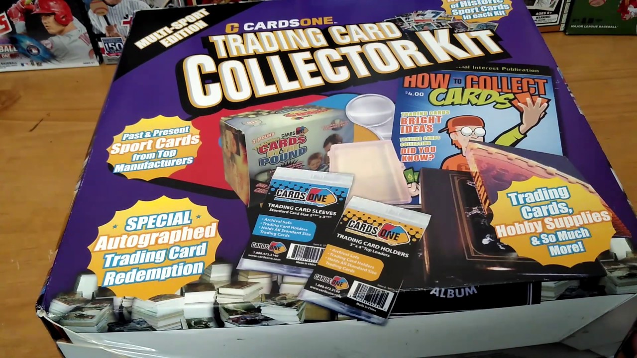 Edited Pt1 CardsOne Trading Card Collectors Kit / 1st Item for Giveaway ! YouTube