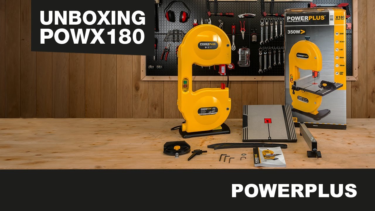 POWERPLUS - Déballage du POWX180 scie à ruban