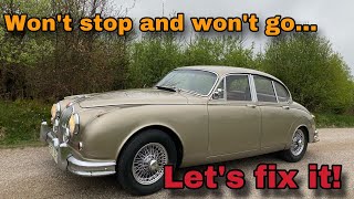 This 1967 Jaguar Mark 2 Won't Stop and Won't Go...  Let's Fix It!