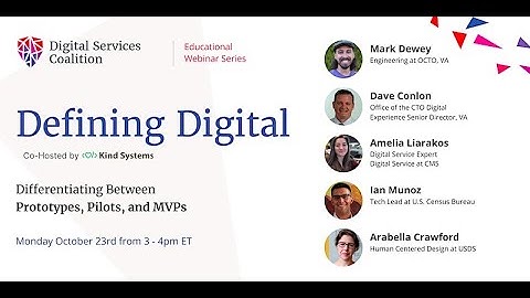 DSC Webinar: Differentiating Between Prototypes, Pilots, and MVP