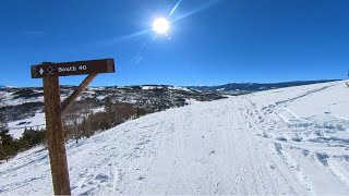 Ski Granby's South Forty black diamond ski trail with full 360 video!