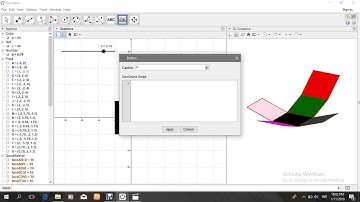 cara membuat simulasi jaring kubus menggunakan Geogebra