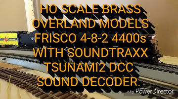 HO Scale Brass Overland Models Frisco 4-8-2 4400 with DCC Tsunami2 Sound Decoders