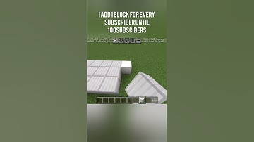 I add 1 block for every subscriber until 100 subscribers