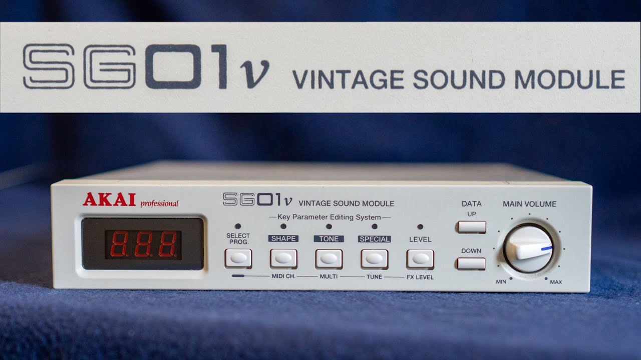 Akai SG01V - half rack rompler midi synth