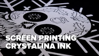 How to Screen Print Crystalina Ink on Dark T-Shirts