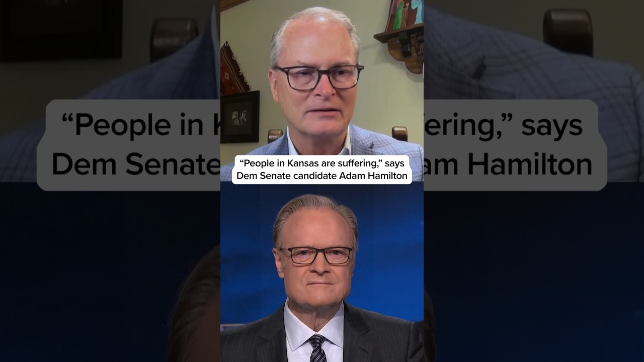'People in Kansas are suffering,’ says Democratic Senate candidate Adam Hamilton