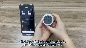 RSH-HS03, Smart Temperature and Humidity Detector, How to switch between Celsius and Fahrenheit