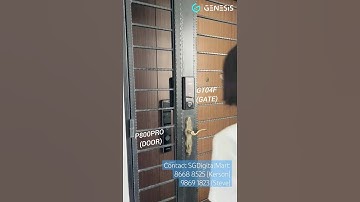 GENESIS Nova GT04F 1st Face Recognition Digital Gate Lock with Synchronize Unlocking Function