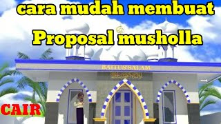 Cara membuat proposal bantuan mushola dan masjid dengan mudah dan pasti cair #proposal #masjid