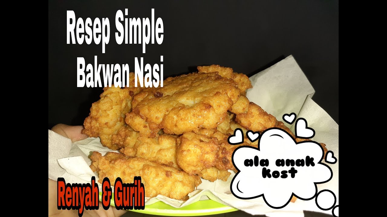 resep bakwan nasi ala anak kost || Pakai tepung saji Sasa ...