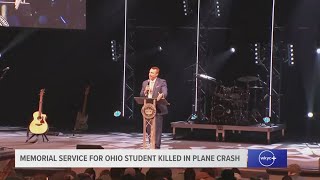 Memorial Service held for Ohio college student killed in DC plane crash