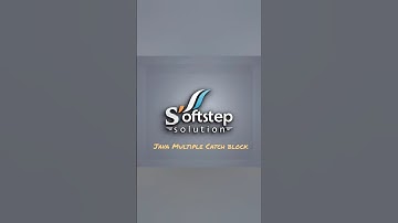 Java Multiple Catch Block #Java #JavaShorts #ExceptionHandling #softstep #softstepsolution