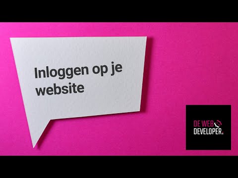 #1 Inloggen op je WordPress website - De Web Developer