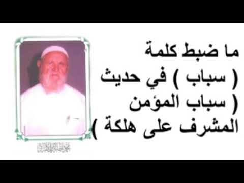 الشيخ الألباني ما ضبط كلمة ( سباب ) في حديث ( سباب المؤمن المشرف على هلكة )
