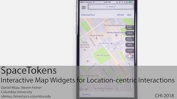 SpaceTokens: Interactive Map Widgets for Location-centric Interactions (ACM CHI 2018)