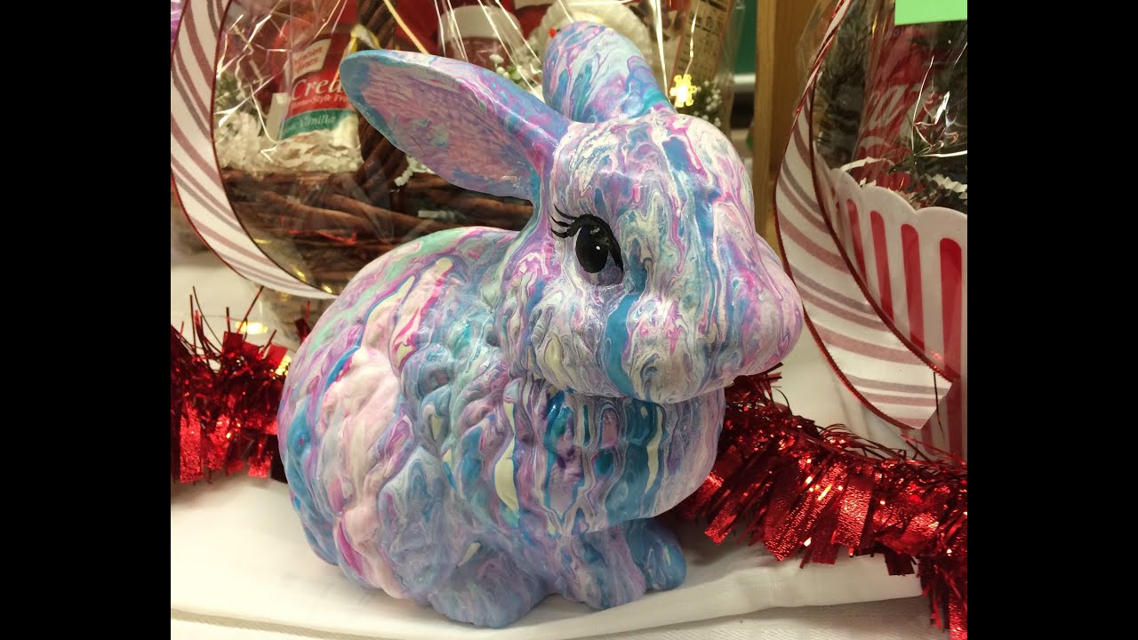 Acrylic Pouring on 3d Object, Acrylic Pour vs Dripping Paint on a ...