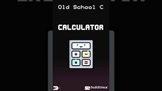 Calculator in C Programming #shorts #softethics #patternshorts #oldschoolc screenshot 2