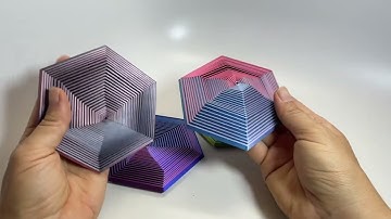 Large hexagon 3D printed fidget toy