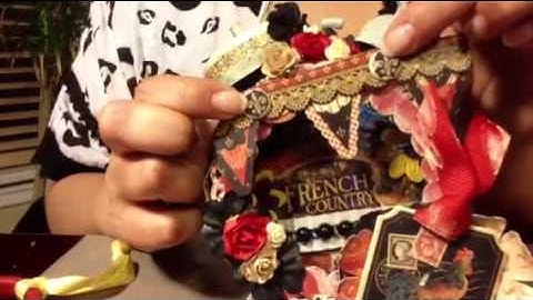 Tim Holtz clock altered