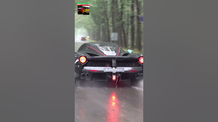 $3.0M Ferrari LaFerrari Aperta POWERSLIDE In The RAIN!