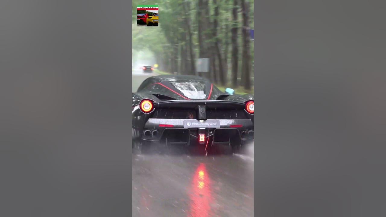 $3.0M Ferrari LaFerrari Aperta POWERSLIDE In The RAIN!