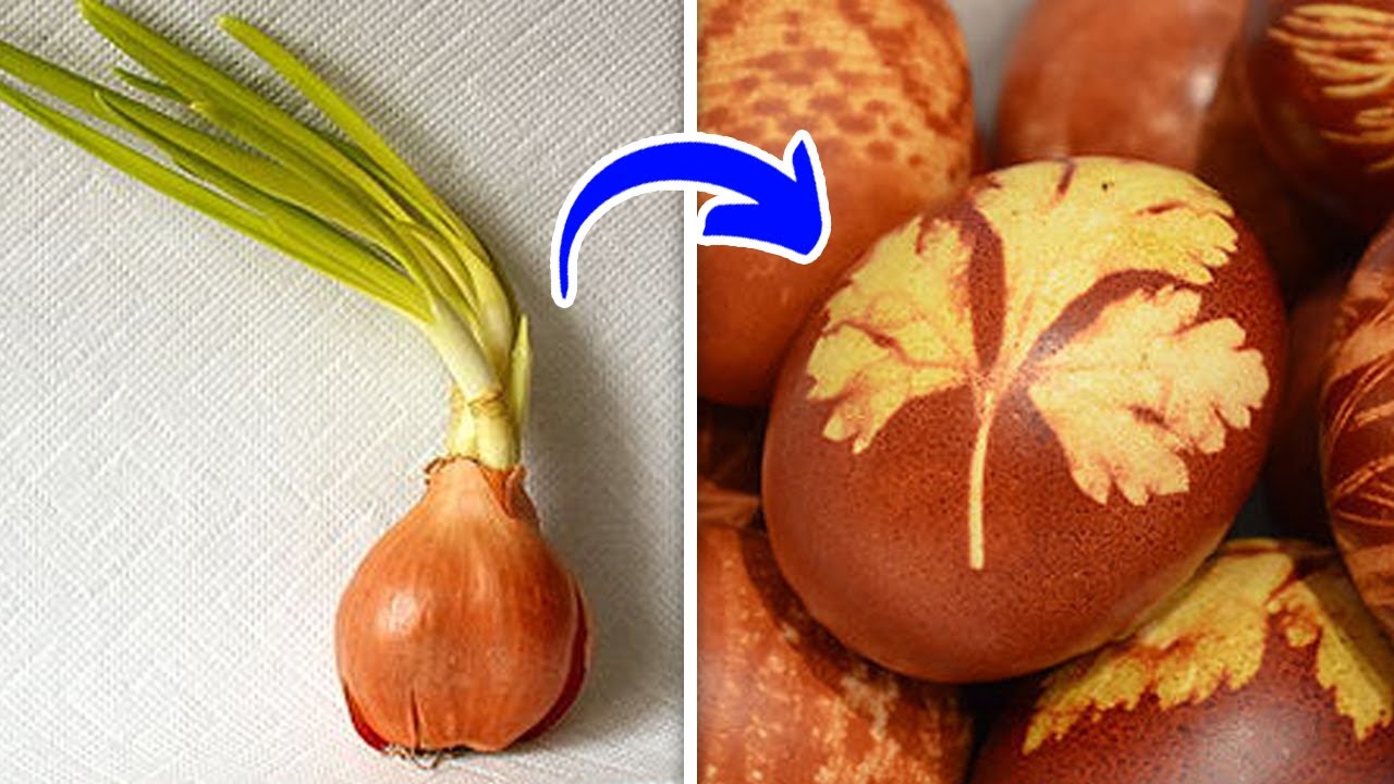 👉 How to quickly color Easter eggs - The magic of coloring eggs with onions