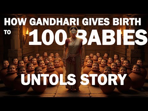 How Gandhari Gave Birth to 100 Babies | Mahabharatam Untold Story of Gandhari