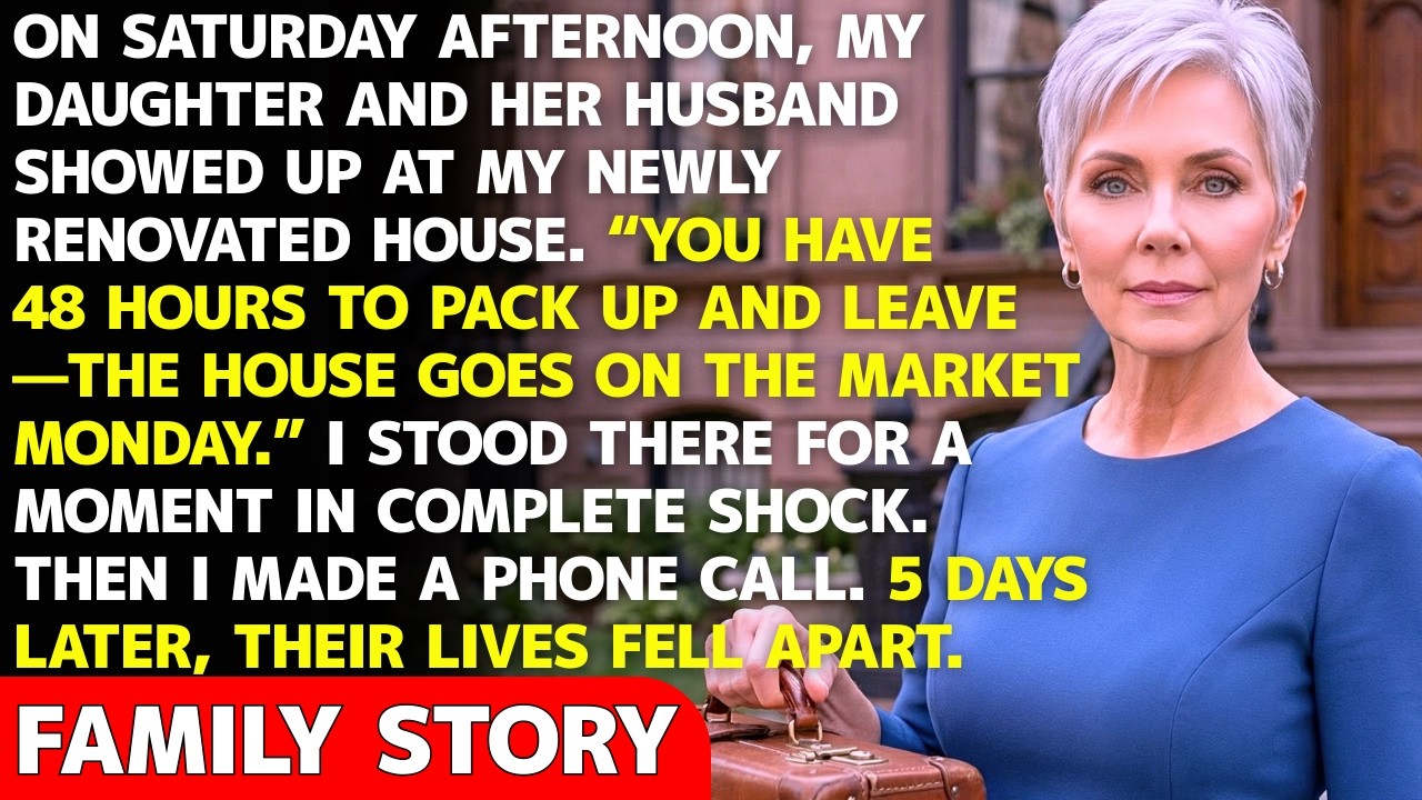“You’ve Got 48 Hours To Get Out. This House Is Ours Now,” My Daughter Said, Holding Some Papers.