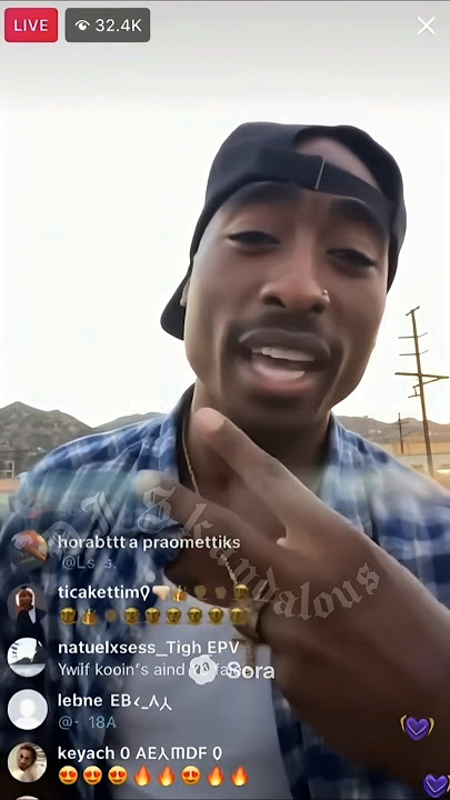 2Pac Taps In On Live‼️🔥#2pac #tupac #hiphop #rap #Live