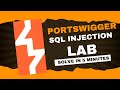 SQL injection vulnerability allowing login bypass || Portswigger Lab 1 #portswigger #hacker