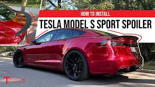 Player Profile Upgraded Tesla Model S Carbon Fiber Aero Sport Spoiler - Easy DIY Install How-To and Review