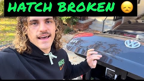 Fixing rear hatch on my MK7 VW GTI/R