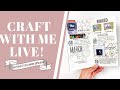 🔴 Craft With Me Live | All About Me Traveler’s Notebook