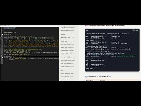 Loops in ASM(sorry it's fast) can be structured, readable code. 