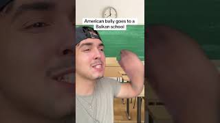 American Bully Goes To A Balkan School